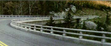 photo of steel pipe bridge railing