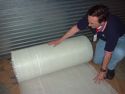 Firgure 2.1.3-1 Roll of Woven Polypropylene/E-glass Fabric