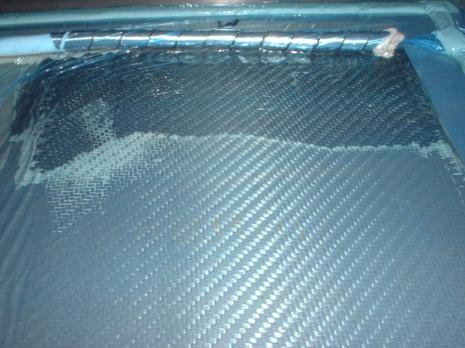 Figure 2.2.1-8 Resin Infusion of Caproplactam in Progress