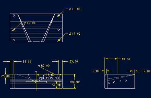 Figure 2.4-4 Dimensions of identical parts a and b