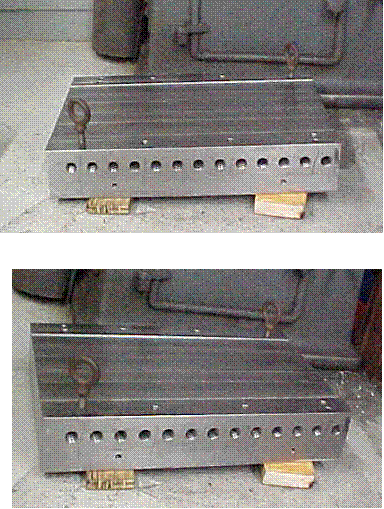 Figure 2.4-9 Picture pf part a of ecxtrusion die during fabrication