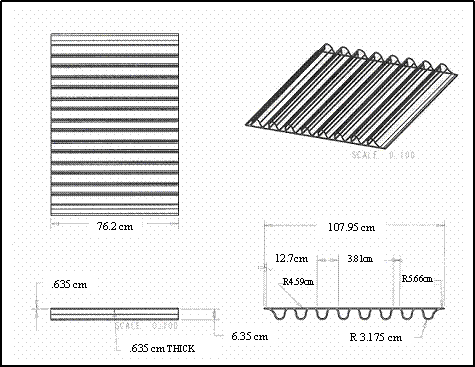 Figure 2.4-10 Drawing of the bus floor subcomponent design