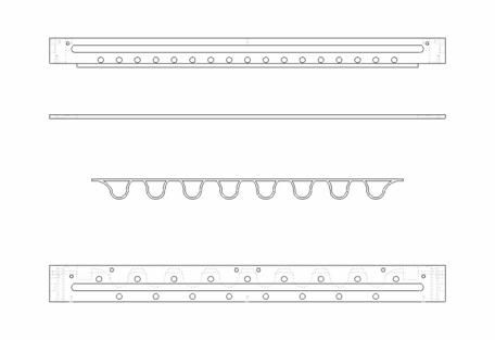 Figure 2.4-11 Line drawing of part and tool for bus flooring subcomponent