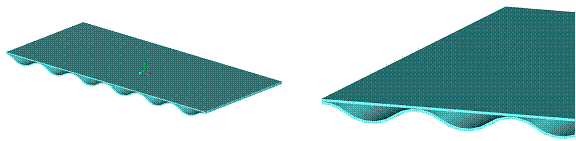 Figure 2.5.2.2-1 General concept of sine wave and deck plate bus floor design