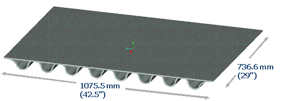 Figure 2.5.3-6 Flattened sine composite floor design
