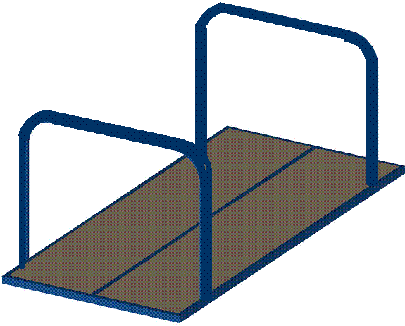 Figure 2.5.3-14 Modularization concept in integrating upper frame skeleton to continue through bottom of floor. The skeleton is made of carbon fiber profiled shapes.