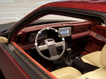 Figure 42. View of the inside of the simulator cab