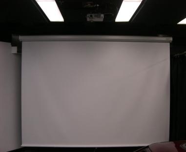 Figure 44. Side screen and projector installation