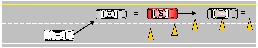 False Alarm: Adjacent vehicle provides enough room for earlier lane change, and subject merges safely into traffic.