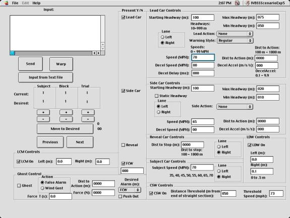 Figure 47 . Scenario development tool interface