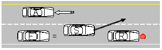 Triggering Event:Subject attempts lane change triggering LCM.