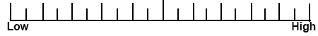 scale from low to high