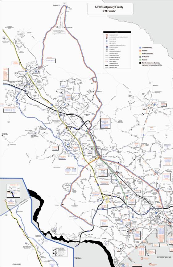 Montgomery County ICM Corridor Map