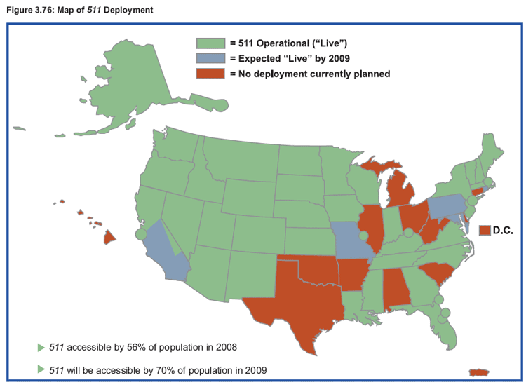 Figure 3.76: Map of 511 Deployment