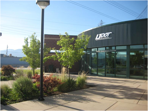 Figure 4.1 - photo - This figure shows a picture of the outside of the Utah DOT Traffic Operations Center.