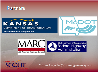 Graphic with Kansas City traffic management system regional partner logos.