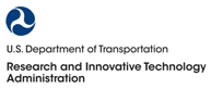 Logo for U.S. Department of Transportation, Research and Innovative Technology Administration.