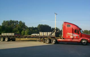 Fig 4. 6x4 Tractor with Tandem-Axle Flatbed Semi-Trailer