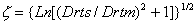 Equation for the Despersion of Drt