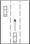Figure 36: Adjacent Lane False Alarm Test Setup