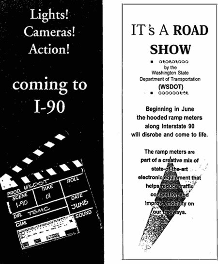 Figure 111 : I-90 Ramp Meter Brochure