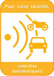 Speed enforcement signage. (French Ministry of Transport)