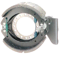 Figure 2.2-5.  Typical S-cam Drum Brake (drum omitted for clarity) (ArvinMeritor photo)