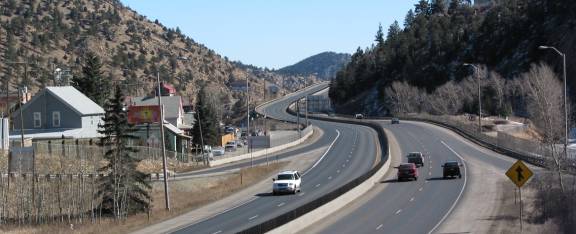 Exhibit 10 – I-70 approaching Idaho Springs looking east