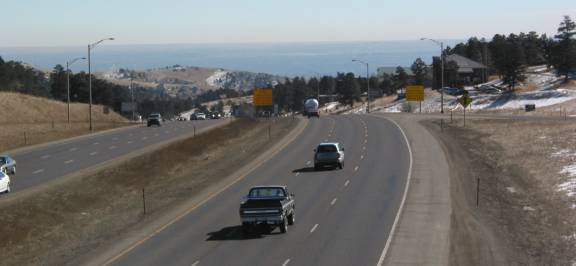 Exhibit 15 – Eastbound I-70 descending toward Denver